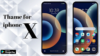 Theme For iphone X launcher اسکرین شاٹ 1