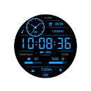 LCD Blue For Wear OS APK