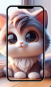 Cat Wallpaper Cute Aesthetic imagem de tela 3