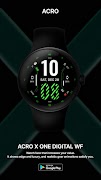 ACRO X one Digital Watchface স্ক্রিনশট 5