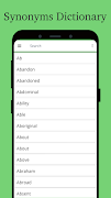 Synonyms Dictionary - English ภาพหน้าจอ 1