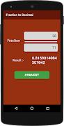 برنامه‌نما Fraction Math Converter عکس از صفحه