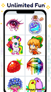 Pixel Art Color by number Game screenshot 1