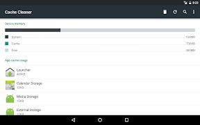 برنامه‌نما Cache Cleaner عکس از صفحه