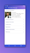 Curriculum Manager / Resume screenshot 1