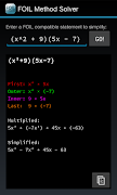 FOIL Method Solver (FREE) স্ক্রিনশট 1