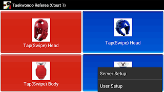 برنامه‌نما TKD Scoring WiFi Client عکس از صفحه