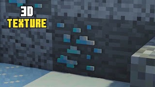 3D Textures Minecraft Mod Cartaz