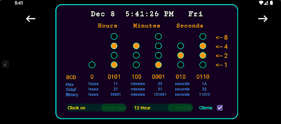 Binary Clock  Radix Calculator 포스터
