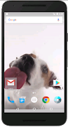 برنامه‌نما Dog Licks Screen Wallpaper عکس از صفحه