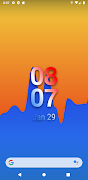 Simple Gradient Clock Widget 截圖 5