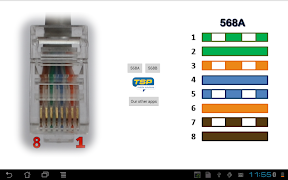 5 Schermata Colori Ethernet RJ45