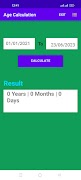 Age Calculation syot layar 1