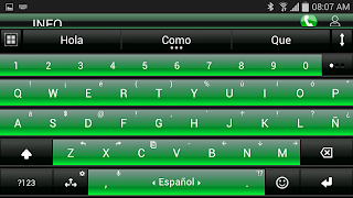 THEME FOR AI TYPE BLACK GREEN Screenshot 3