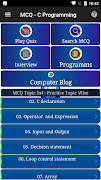 1 Schermata C MCQ Quiz Interview Programs
