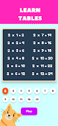Multiplication Times Table poster