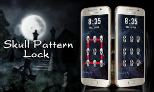 Skull Pattern Lock Screen imagem de tela 2
