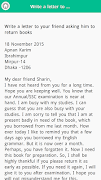 Letter Writing screenshot 1