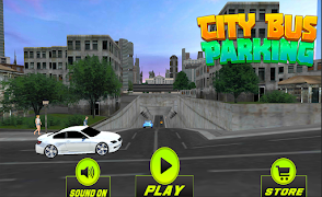 City Bus Stand Parking Game plakat