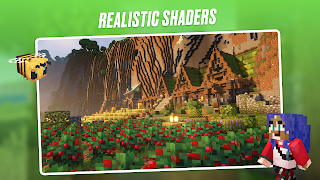 Poster Realistic Shaders in Minecraft