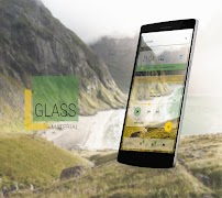 Glass Material Theme تصوير الشاشة 2