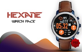 Hexane Digital Watch Face Plakat