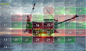 Work Shift Calendar ポスター