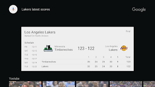 Google app for Android TV captura de pantalla 4