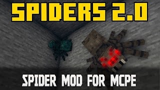 Spider Mod for Minecraft PE الملصق