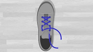 Wie Seil Schuhe zubinden Plakat