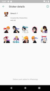 Bleach Sticker Wa captura de pantalla 1
