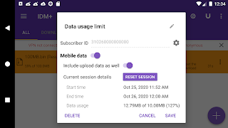 1DM Mobile data usage limit pl ảnh chụp màn hình 4