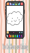 Cute Cloud Coloring Pages screenshot 7