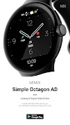MIMIX Simple Octagon Watchface ภาพหน้าจอ 2