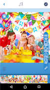 生日快樂 视频制作器 – 照片幻灯片 与音乐 截图 7
