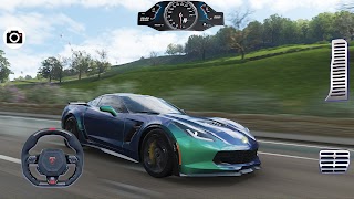 Simulator Drive Corvette poster