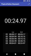 Physical Button Stopwatch اسکرین شاٹ 2