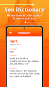 You Dictionary - Offline English Hindi Translator screenshot 1