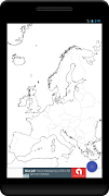 Blank Map, Europe poster