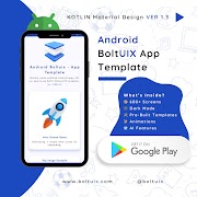 Kotlin Material UIX Template স্ক্রিনশট 1