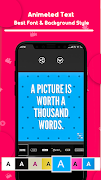 Text Animation Maker اسکرین شاٹ 3