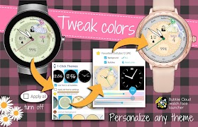 برنامه‌نما Spring Flower watch face pack عکس از صفحه