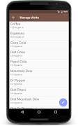برنامه‌نما Caffeine Tracker عکس از صفحه