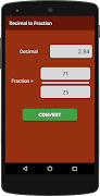 Fraction Math Converter ภาพหน้าจอ 2