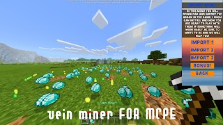Vein Miner Mod for Minecraft پوسٹر