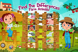 Find the Differences - Animals الملصق
