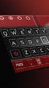 Schwarz-rotes Tastatur-Thema Plakat