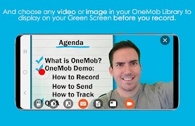 OneMob - Video Messaging 스크린샷 1