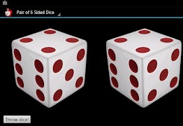 2 Dice Roller - 6 sided screenshot 1