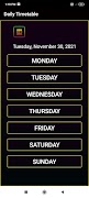 Daily Timetable poster